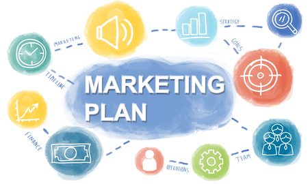 59443114 – graphic business marketing plan concept